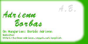 adrienn borbas business card